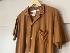 EEL Hanabi shirts M オレンジ 半袖シャツ レーヨン