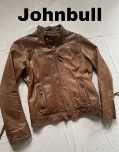 ★美品★【Johnbull/ジョンブル】ラムレザーブルゾン　定価6.6万円 2025年最新】JOHN BULL メンズ シングルライダースの人気