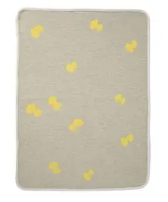 【Klippan】☆新品未使用☆70×90cmブランケット イエローグリーン