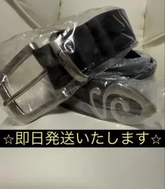 ⭐︎新品未使用⭐︎ stussy ステューシー　バックルロゴ　黒　レザーベルト