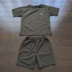 Freak's StoreオリーブTシャツとショートパンツセットアップ 120