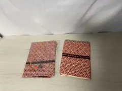 花柄 ブックカバー　二枚　文庫本サイズ