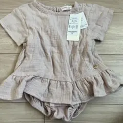 ロンパース80 薄ピンク　新品