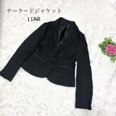 テーラードジャケット L 黒 シングル　フォーマル　高見え　美品　大人可愛い
