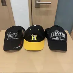 阪神タイガース 応援グッズ キャップ3点セット フリーサイズ