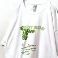 ギルダン TRI IT NOW ロゴ Tシャツ ホワイト 白 XL 古着