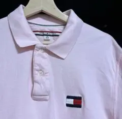 Tommy Hilfiger ピンクポロシャツ Lサイズ