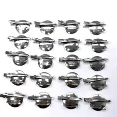 金属製丸型ヘアクリップ20個セット(おまけ➕1個)