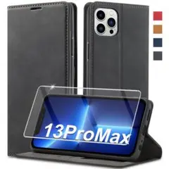 ✨即購入OK✨ iPhone13 Pro Max ケース 手帳型 合皮レザー