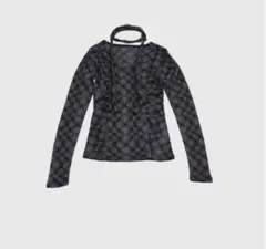 enewdnina　check scarf tops