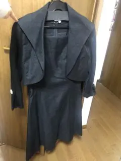 セール【美シルエット】M’S GRACYワンピース＋ジャケット　着痩せ