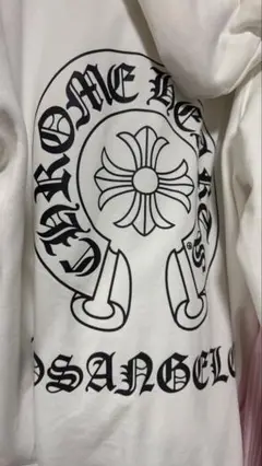 Chrome Hearts ホワイトジップパーカー