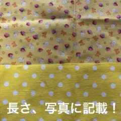 黄色の生地はぎれまとめ売りセット※いきなり購入不可！
