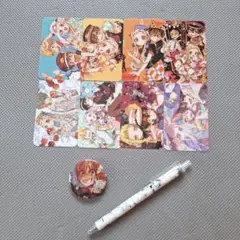 最終価格　地縛少年花子くんイラストカード8枚、缶バッチ、ボールペンセット