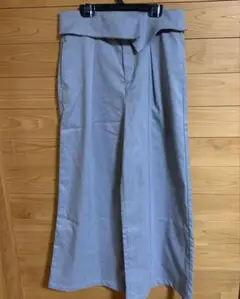 【美品】　Vis ビス　2way ハイウエストワイドパンツ　グレー　M