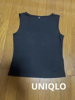 黒のノースリーブTシャツ UNIQLO sizeL