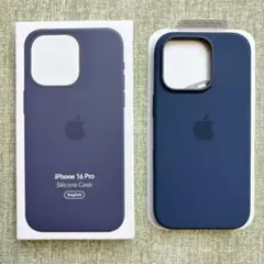 「新品未使用·純正」 iPhone 16 Pro シリコンケース ネイビー