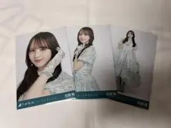 乃木坂46 佐藤楓 生写真 ネーブルオレンジ 楽曲衣装 3種 コンプ