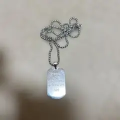 【今月限定】 美品 ネックレス ドッグタグ シルバー