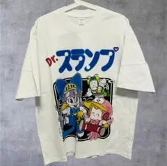 ドクタースランプ ２⃣ メンズ Tシャツ 半袖 レトロ ホワイト CAT