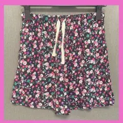 【美品】花柄ショートパンツ レディース 夏 パジャマ ルームウェア 可愛い