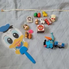 おもしろ消しゴム&ガチャガチャ&おまけ&ドナルドうちわ 色々セット