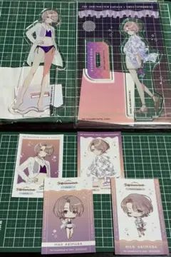 学園アイドルマスター有村麻央等身アクリルスタンド+特典全種　スイパラ海の家セット