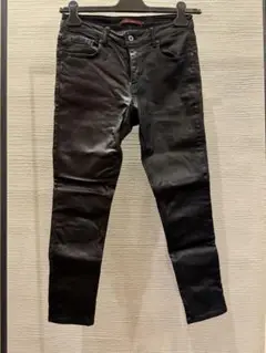 00s japanese label coated skinny denim