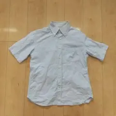 Spinner Bait 半袖 ボタンダウンシャツ ブルー size40 青