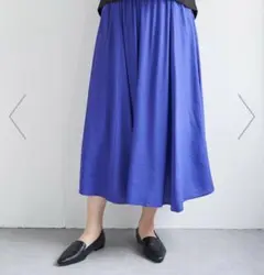 イッカ　ikka ボリュームギャザースラブスカート