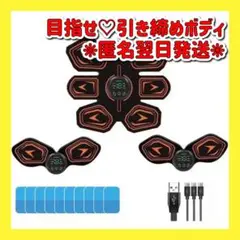 EMS 腹筋ベルト 腹筋パッド 強力モデル 筋肉刺激 充電式 6種類モード
