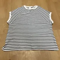 devirock 白黒ストライプ トップス