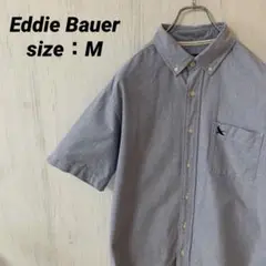 Eddie Bauer エディーバウアー　シャンブレー半袖シャツ　サイズM