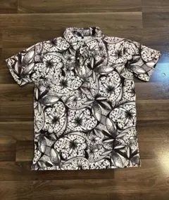 【AUX BACCHANALES GOLF】メンズ ストレッチ花柄ポロシャツ