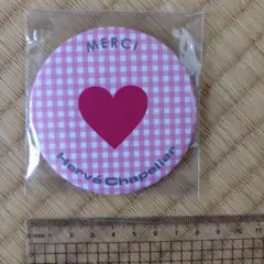 Herve Chapelier　ノベルティ ピンクレザーキーホルダー　ミラー付き Herve Chapelier ノベルティ ピンクレザーキーホルダー ミラー付き
