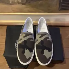 SAINT LAURENT サンローラン カモフラ柄スリッポン