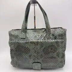 【美品】ダイヤモンドパイソン　ビジネスバッグ　A4収納　希少デザイン