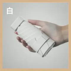 99.9%UVカット折りたたみ傘 白 晴雨兼用 新品未使用