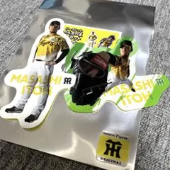 阪神タイガース 伊藤将司 ウル虎の夏 ダイカットステッカー 2枚セット