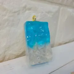 【102】海のかけら エポキシレジンアートキーホルダー