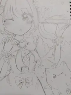 手描きイラスト✮.*