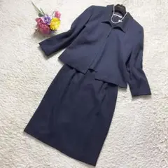 美品 ꕤ ラブリークイーン craselia 濃紺 フォーマル スーツ 式典