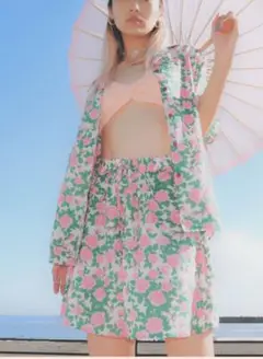 OceanPacific×Sandy mag フラワー柄シャツ