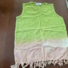 Bajayグラデーション ベストグリーンオレンジ