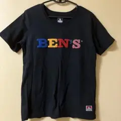 BEN DAVIS カラフル刺繍Tシャツ 黒　ベンデイビス　Tシャツ　サガラ刺繍