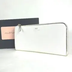 新品 ジルスチュアート 長財布 財布 レディース 白 j10 レザー Lジップ