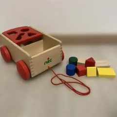 nic 車付きポストボックス　積み木