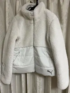 PUMA ホワイト ボアジャケット Mサイズ