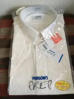 最終価格【新品】person's パーソンズ半袖シャツ　ストライプ