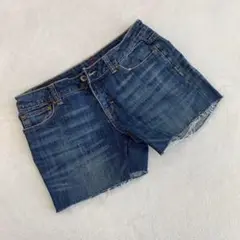 ⭐️￼FRX⭐️ ブルーデニム￼ ショートパンツ 大きめサイズ 古着